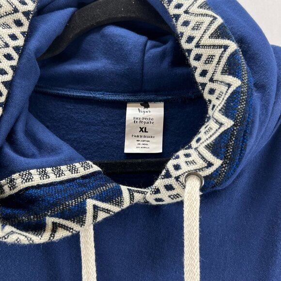 Dallas Cowboys Vigor Hoodie Men XL Geometric Pullover Southwestern Sporty Blue - Picture 15 of 15